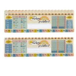 Really Good Stuff® Boho Self-Adhesive Vinyl Desktop Helpers™ - Set Of 24 - Primary