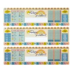 Really Good Stuff® Boho Self-Adhesive Vinyl Desktop Helpers™ - Set Of 24 - Primary