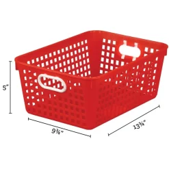 Really Good Stuff® Book Baskets, Large Rectangle - Primary Colors