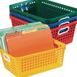 Really Good Stuff® Book Baskets, Large Rectangle - Primary Colors