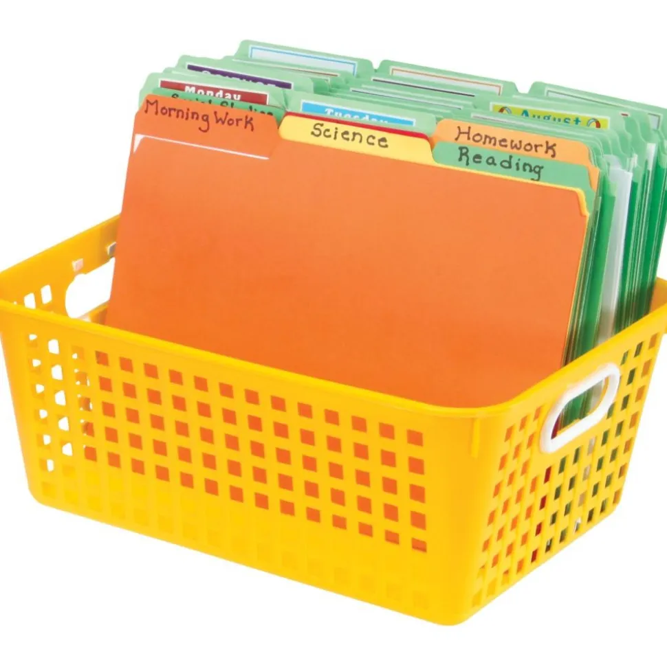 Really Good Stuff® Book Baskets, Large Rectangle - Primary Colors