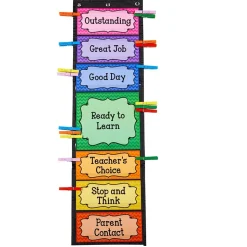 Really Good Stuff® Classroom Behavior EZ-Tuck Clip ?N? Track Pocket Chart®