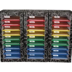 Really Good Stuff® Classroom Mail Center - 27 Slot, 4-Color Grouping Design
