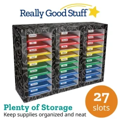 Really Good Stuff® Classroom Mail Center - 27 Slot, 4-Color Grouping Design