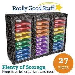 Really Good Stuff® Classroom Mail Center™ - 27-Slot, 6-Color Grouping
