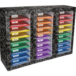 Really Good Stuff® Classroom Mail Center™ - 27-Slot, 6-Color Grouping