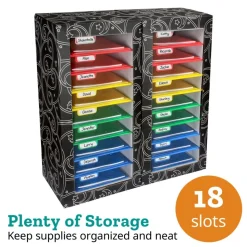 Really Good Stuff® Classroom Mail Center™ - 18 Slot, 4 Color Grouping Design