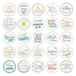 Really Good Stuff® Confidence Chips - 100 Empowering, Motivational, Positive Affirmations - Encourage Positive Feelings- Social-Emotional Learning - SEL for The Home and Classroom