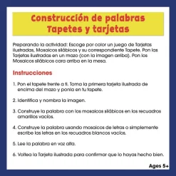 Really Good Stuff® Construccion de Palabras, Tapetes, Tarjetas y Letras