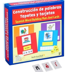 Really Good Stuff® Construccion de Palabras, Tapetes, Tarjetas y Letras