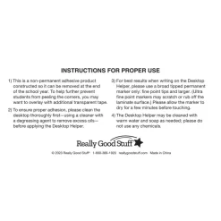 Really Good Stuff® Cool and Calm Self-Adhesive Vinyl Desktop Helpers™ - Set Of 24 - Intermediate