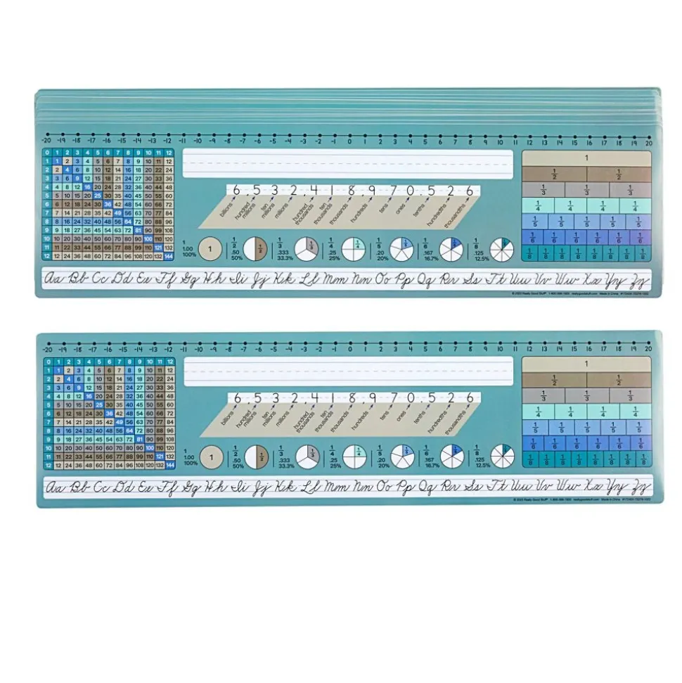 Really Good Stuff® Cool and Calm Self-Adhesive Vinyl Desktop Helpers™ - Set Of 24 - Intermediate