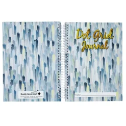 Really Good Stuff® Cool and Calm Dot Grid Spiral Journals - Set of 6