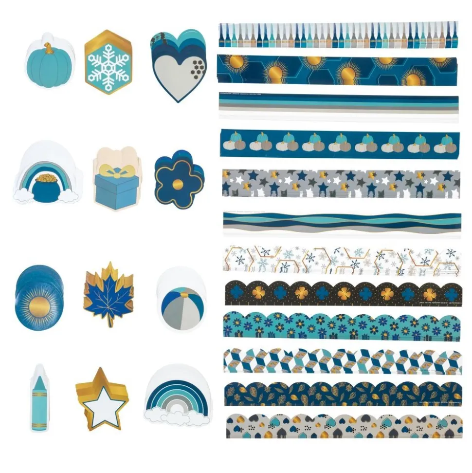 Really Good Stuff® Cool & Calm Borders & Accents Bulletin Board Classroom Pack - 432 Pieces