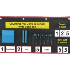 Really Good Stuff® Counting the Days with Base Ten Pocket Chart™