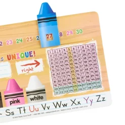 Really Good Stuff® Deluxe Slide-to-Learn Counting Crayon Desktop Helpers™- Set of 24