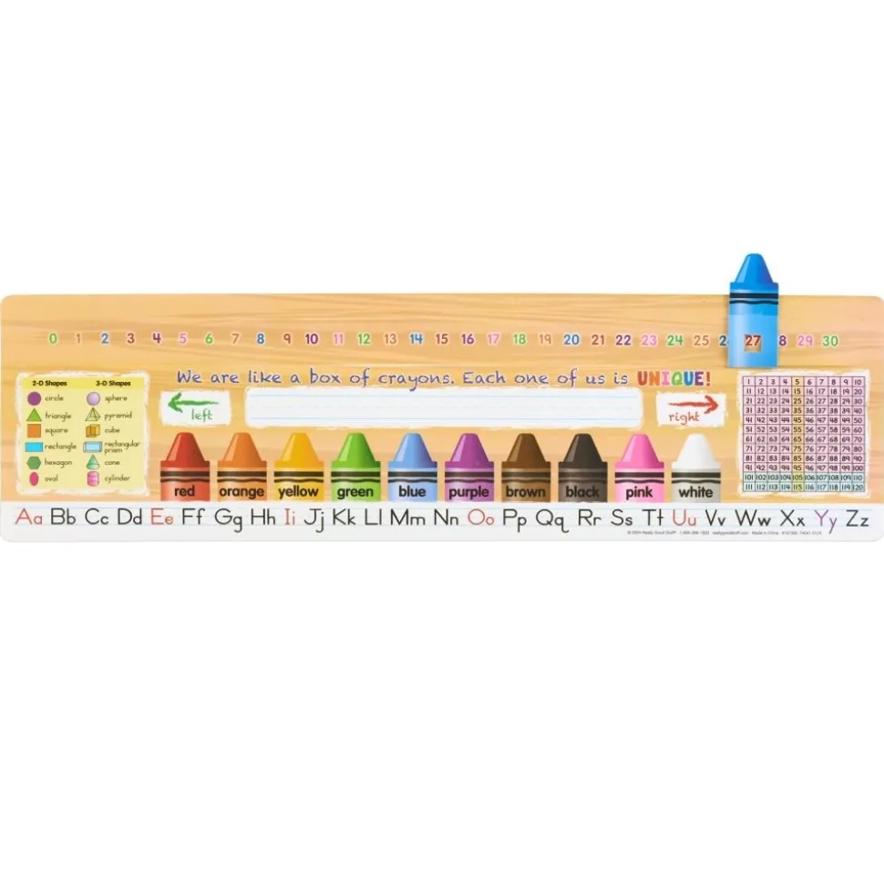 Really Good Stuff® Deluxe Slide-to-Learn Counting Crayon Desktop Helpers™- Set of 24
