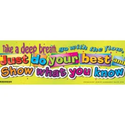 Really Good Stuff® Desktop Helper™ Cardstock Testing Inserts with Words of Encouragement - Set Of 12