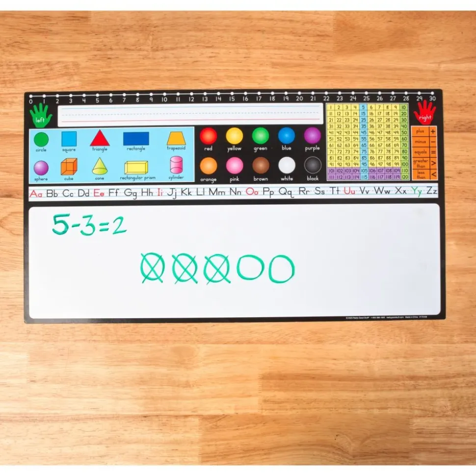 Really Good Stuff® Dry Erase Desktop Helper - Set of 24 - Primary