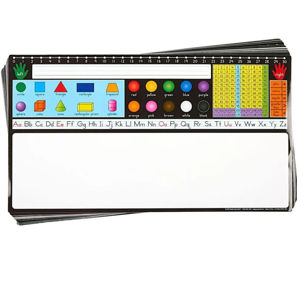 Really Good Stuff® Dry Erase Desktop Helper - Set of 24 - Primary