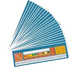 Really Good Stuff® Dual Language Desktop Helpers™ Intermediate, Vinyl, Self-Adhesive - Set of 24