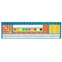 Really Good Stuff® Dual Language Desktop Helpers™ Intermediate, Vinyl, Self-Adhesive - Set of 24