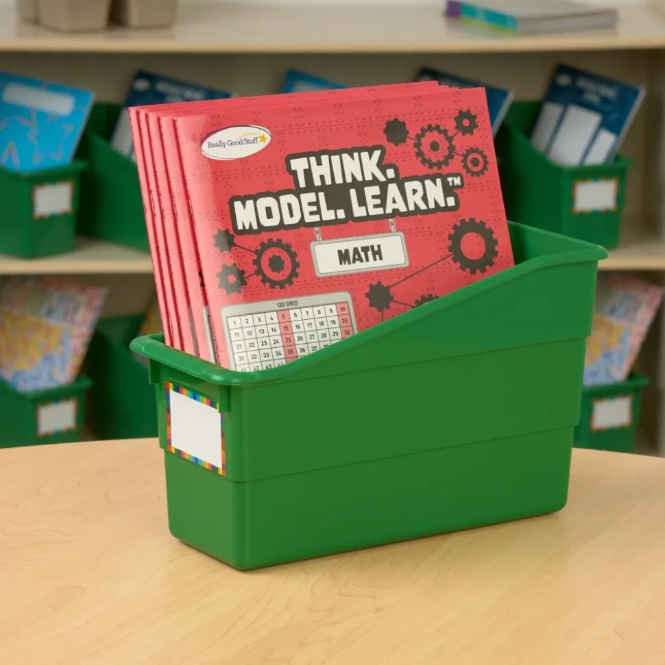 Really Good Stuff® Durable Book & Binder Holders - 6 Pack - Green