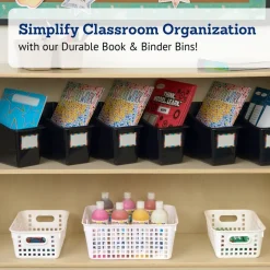 Really Good Stuff® Durable Book & Binder Holders - 6 Pack - Black
