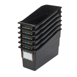 Really Good Stuff® Durable Book & Binder Holders - 6 Pack - Black