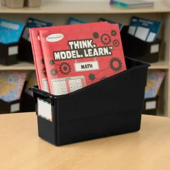 Really Good Stuff® Durable Book & Binder Holders - 6 Pack - Black