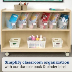 Really Good Stuff® Durable Book & Binder Holders - 6 Pack - Clear