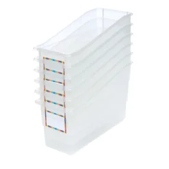 Really Good Stuff® Durable Book & Binder Holders - 6 Pack - Clear