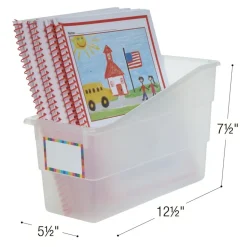 Really Good Stuff® Durable Book & Binder Holders - 6 Pack - Clear