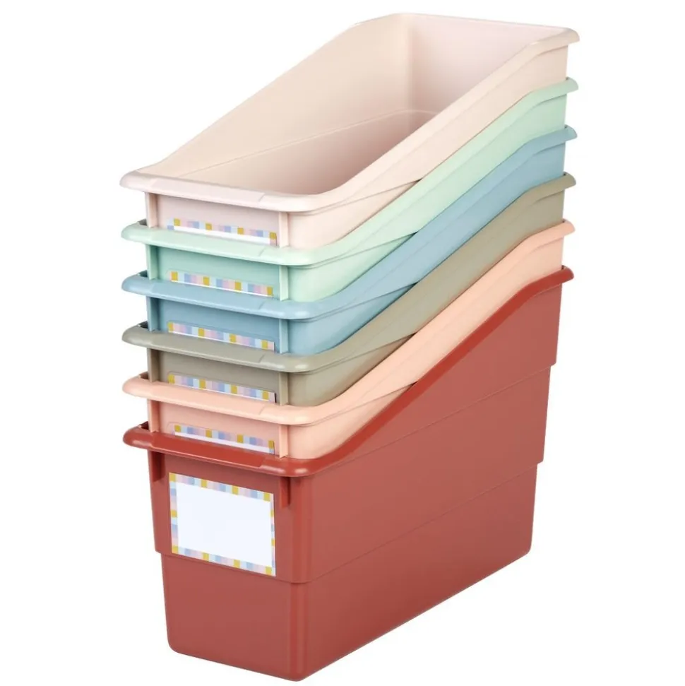 Really Good Stuff® Durable Book and Binder Holders - Boho, Set of 6