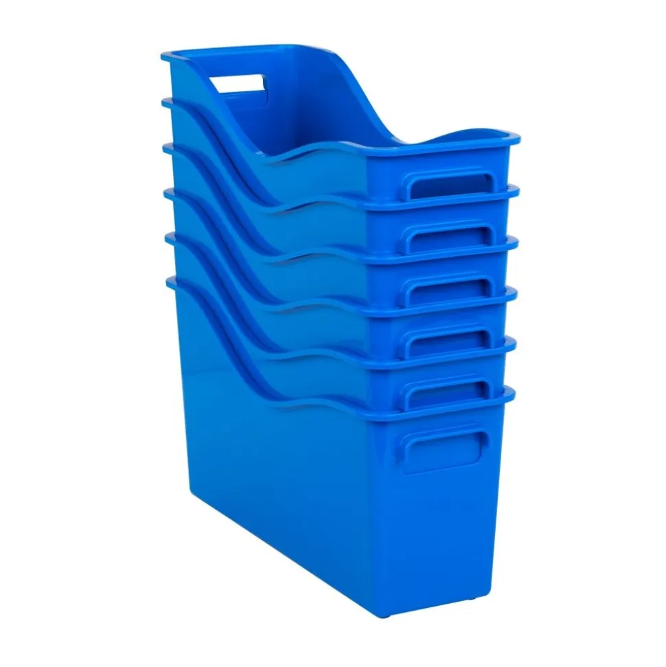 Really Good Stuff® Easy Carry Book and Binder Holder - Set of 6 - Blue