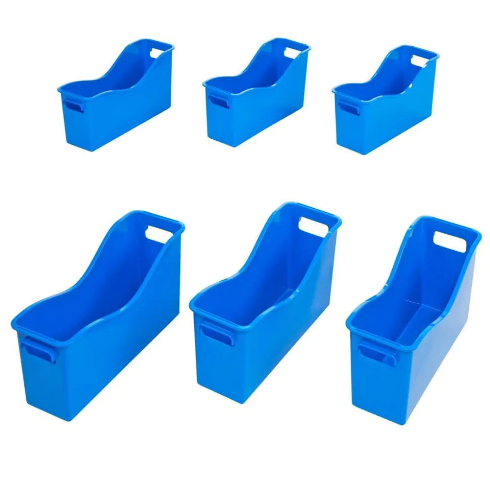Really Good Stuff® Easy Carry Book and Binder Holder - Set of 6 - Blue