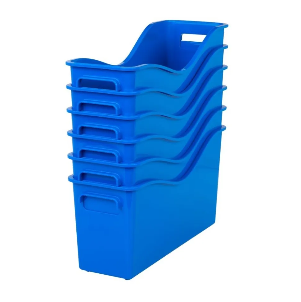 Really Good Stuff® Easy Carry Book and Binder Holder - Set of 6 - Blue