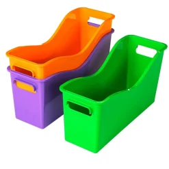 Really Good Stuff® Easy Carry Book and Binder Holders - Set of 6 - 6 Group Colors