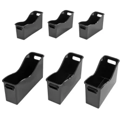 Really Good Stuff® Easy Carry Book and Binder Holder - Set of 6 - Black