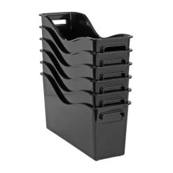 Really Good Stuff® Easy Carry Book and Binder Holder - Set of 6 - Black