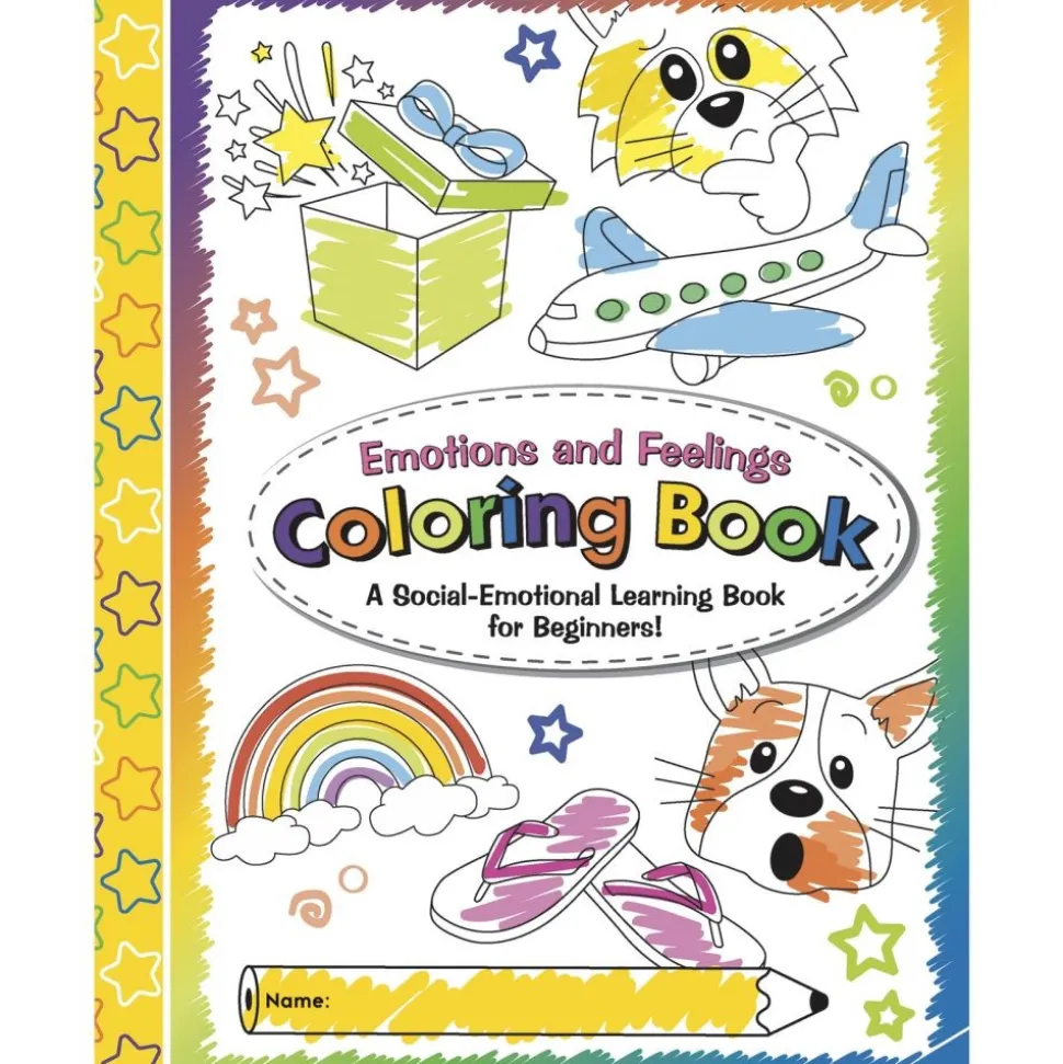 Really Good Stuff® Emotions and Feelings Coloring Book-12 pack