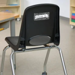 Really Good Stuff® EZ Stick™ Chalkboard-Style Nameplates - Set of 24