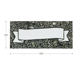 Really Good Stuff® EZ Stick™ Chalkboard-Style Nameplates - Set of 24