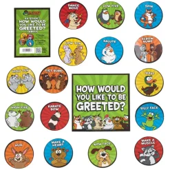 Really Good Stuff® EZ Stick™ How Would You Like To Be Greeted? Labels