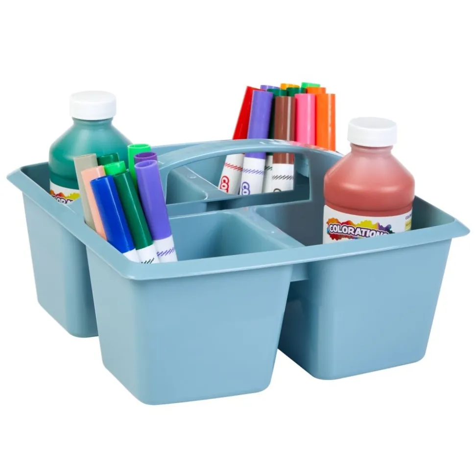 Really Good Stuff® Four Equal Compartment Caddies - BOHO, 6 Pack