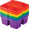 Really Good Stuff® Four Equal Compartment Caddies, Set of 6 - Primary