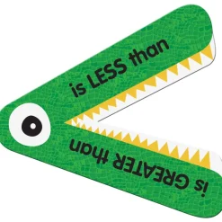 Really Good Stuff® Greater Than or Less Than Student Manipulatives - Set of 12 Gators