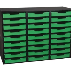 Really Good Stuff® Green 27-Slot Mail Center With Green Trays