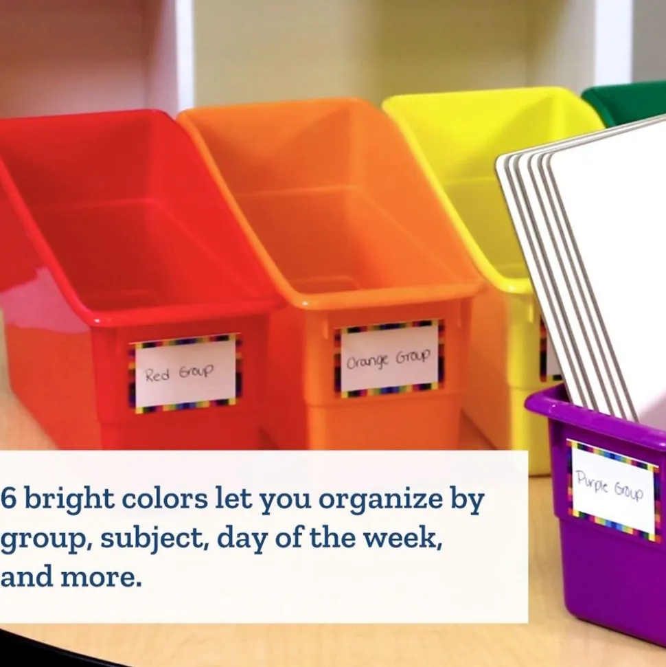 Really Good Stuff® Group Colors For 6 - Durable, Colorful Book Bins