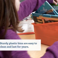 Really Good Stuff® Group Colors For 6 - Durable, Colorful Book Bins